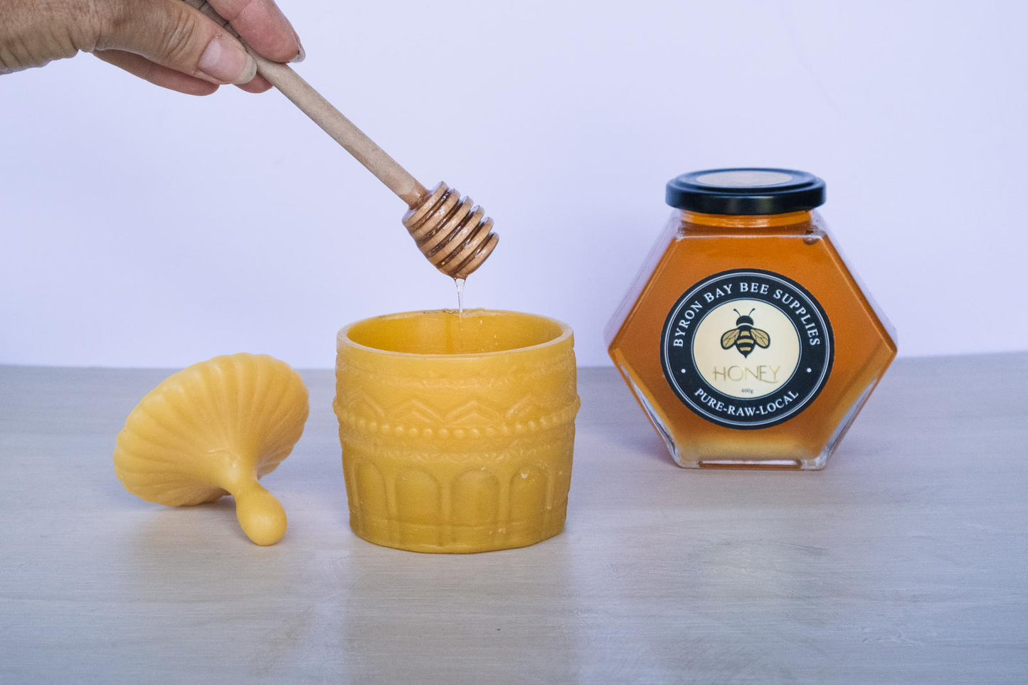 Beeswax Honey Pot